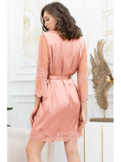 Жіночий шовковий халат Аурелія 3893