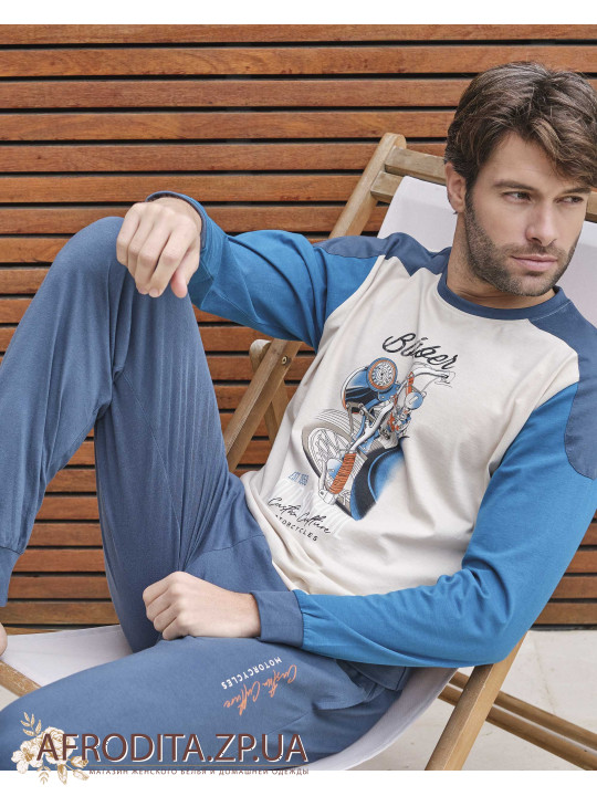 Чоловіча тепла піжама зі штанами Massana P731302