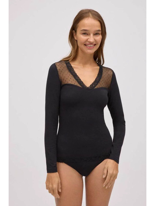 Черный женский лонг Ysabel Mora 109188