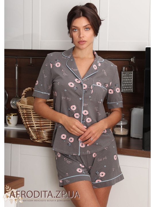 Женская пижама с шортами 1229-16019