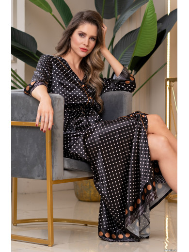  Жіночий халат на ґудзиках "Камілла" 8969