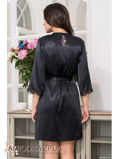 Жіночий шовковий халат Валенсія 3263