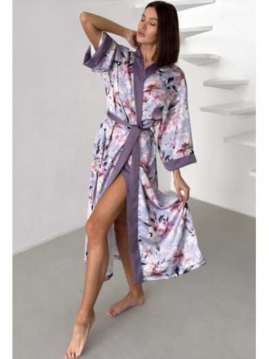 Женский длинный халат Cosy 82765 на запах