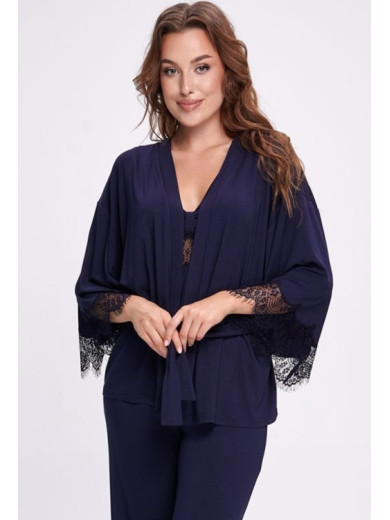  Піжама жіноча трійка Shato 2711 синя