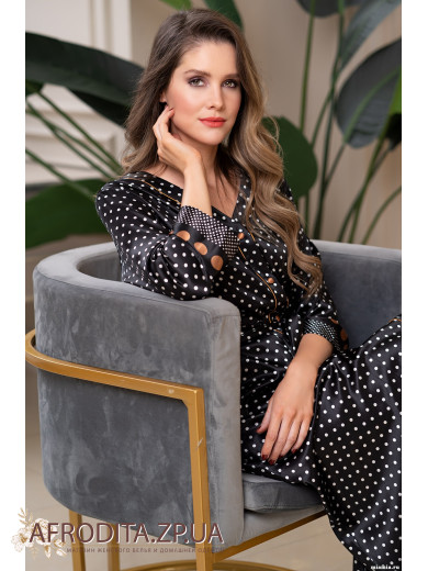  Жіночий халат на ґудзиках "Камілла" 8969