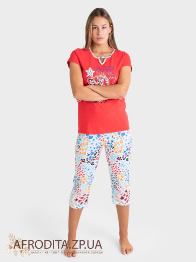 Женская пижама с бриджами Massana P231246