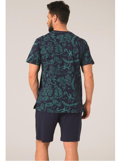 Мужская хлопковая пижама Key 82757