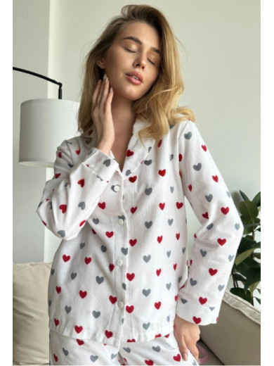 Фланелевая женская пижама Cosy 82672