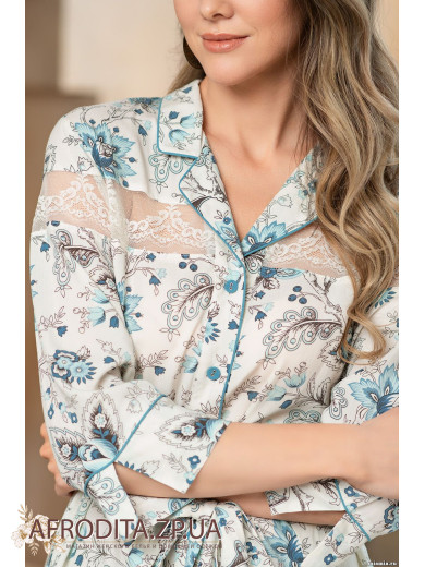 Домашній жіночий халат на гудзиках "Ніка" 1637