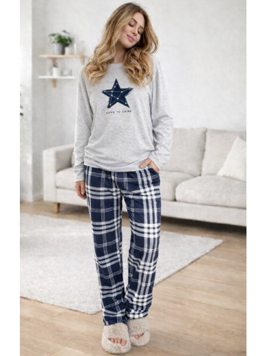 Женская пижама со штнанами Cosy 82742 из хлопка