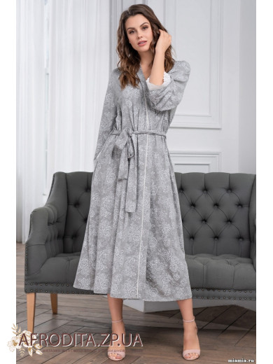 Халат длинный "Меланж" 6739