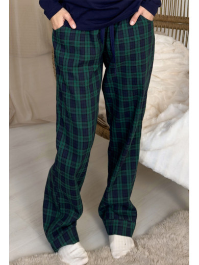 Женская пижама со штанами из фланели Cosy 82617
