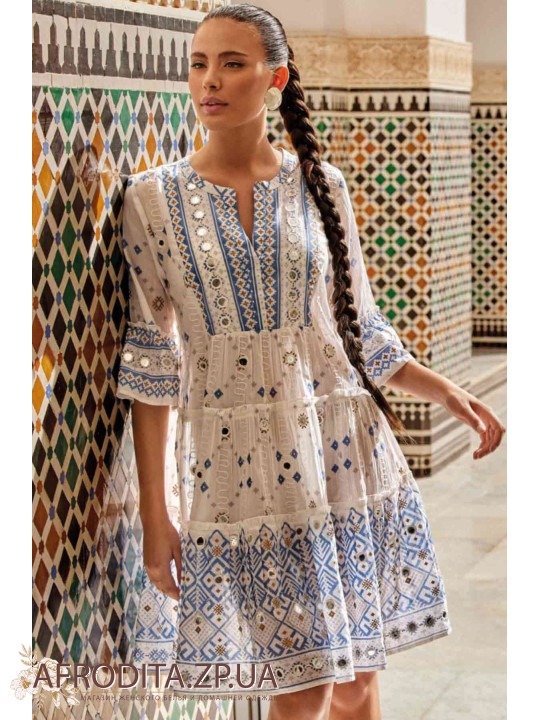 Туника-платье с вышивкой Iconique IC24-034