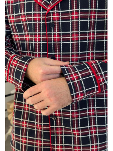 Мужская теплая пижама со штанами Cosy 82591