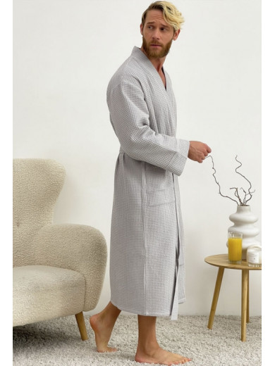 Мужской вафельный халат Cosy 82720