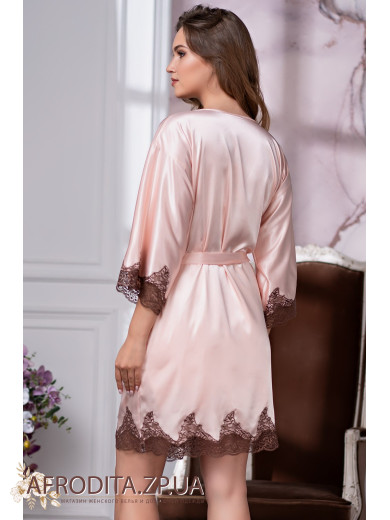 Жіночий шовковий халат "Мерелін" 3103