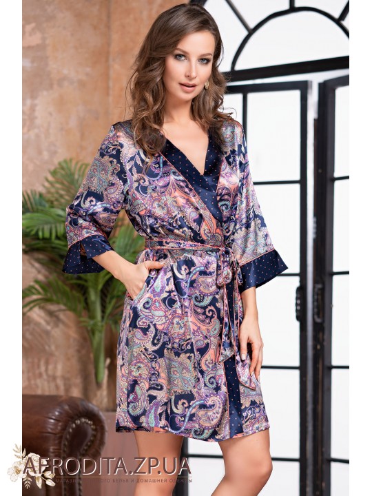 Женский шелковый халат "Эттро" 3503