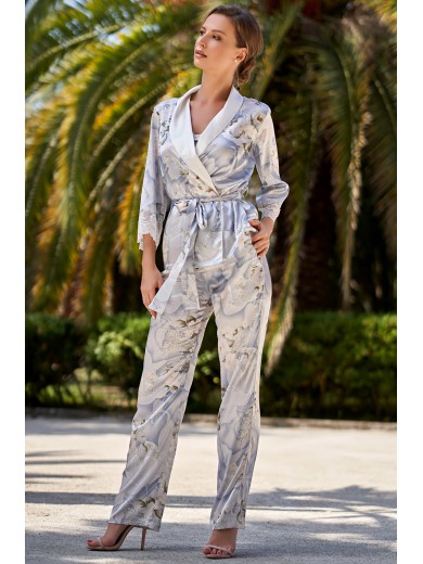 Піжама шовкова із брюками "Новелла" 3606