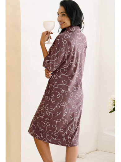 Жіночий халат на гудзиках 1224-12801