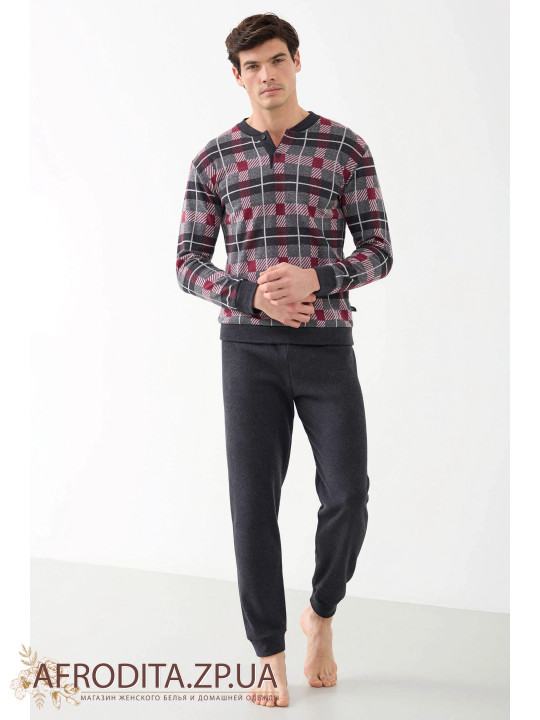 Домашний мужской костюм с начесом Enrico Coveri EP2218