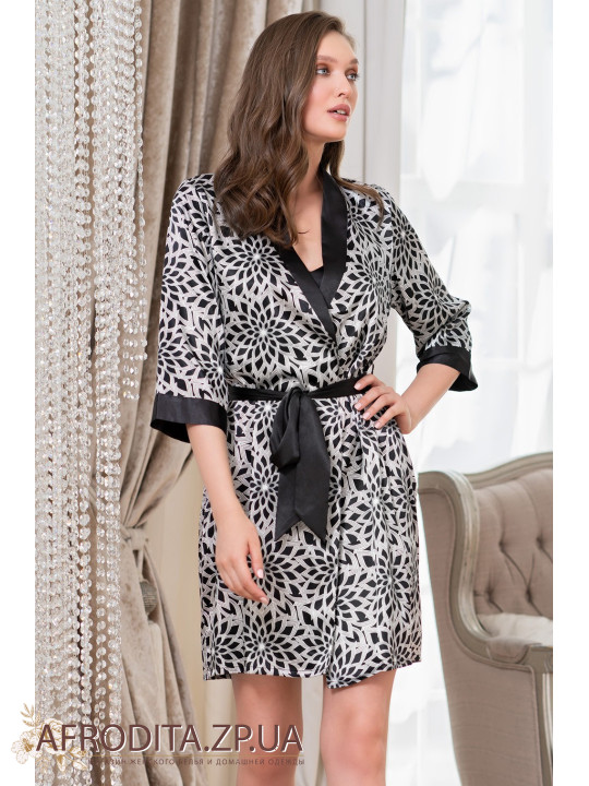 Атласний жіночий халат Мануелла 7123