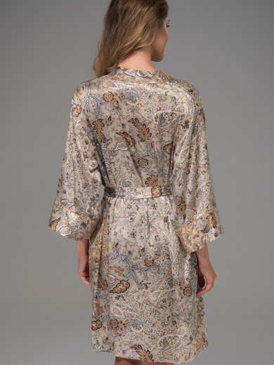 Жіночий шовковий халат Лівія 4493
