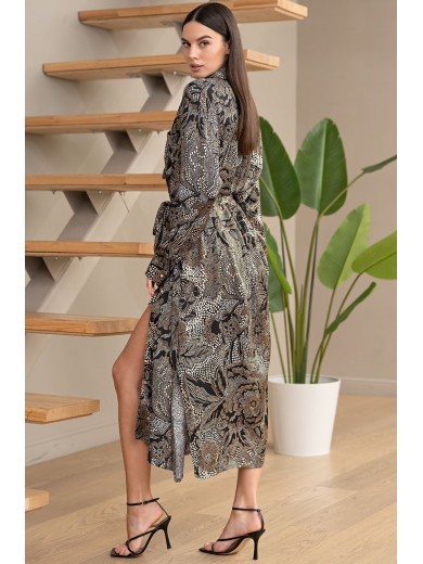 Домашній довгий халат Селеста 4047