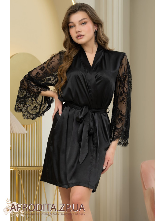 Атласный женский халат Эстер 7293