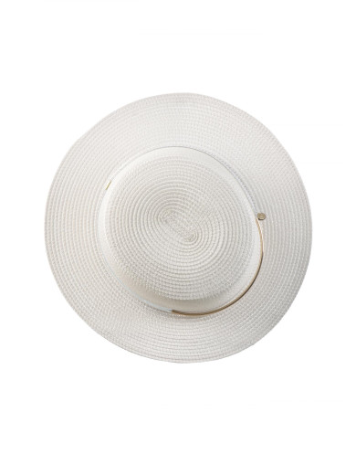 Білий солом'яний капелюх Marc & Andre HA25-13