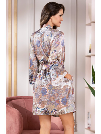 Жіночий шовковий халат Міа 3863