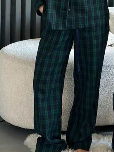 Пижама женская со штанами из фланели Cosy 82740