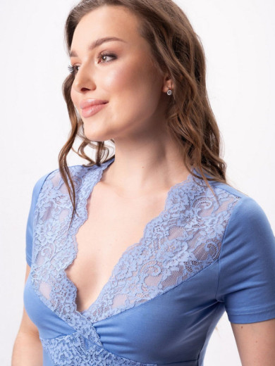 Нічна сорочка Shato 2625 блакитний